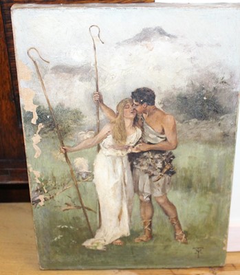 Lot 1049 - After Thomas Moran (1837-1926) - Shepherd and...