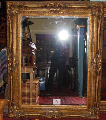 Lot 1196 - A large contemporary floral gilt framed...