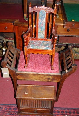 Lot 1199 - Occasional furniture to include; an Edwardian...