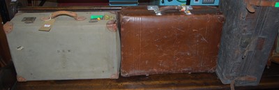 Lot 1203 - Three various early 20th century sutcases