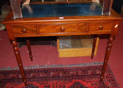 Lot 1209 - A Victorian mahogany and gilt tooled leather...