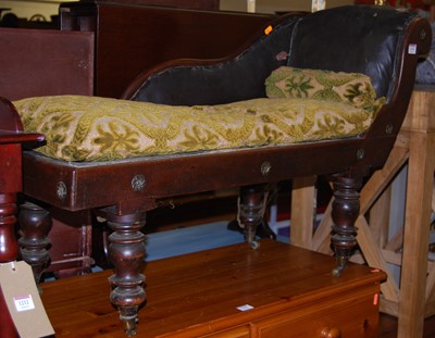 Lot 1214 - A Victorian mahogany child's rexine...