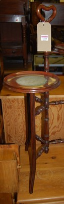 Lot 1218 - An early 20th century beech three tier cake...