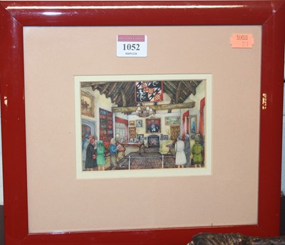 Lot 1052 - Dorothy Turton - Viewing day, watercolour...