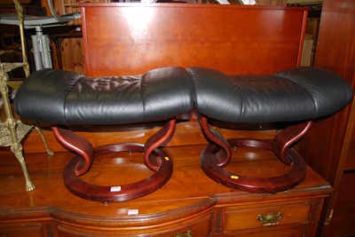 Lot 1223 - A pair of contemporary formed laminated framed...