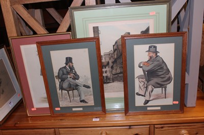 Lot 1055 - Three various Vanity Fair Spy prints; together...