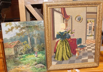 Lot 1059 - W. Whitby - Watermill scene, oil on canvas,...