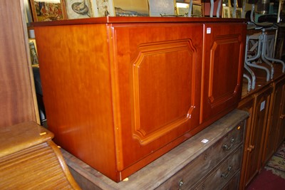 Lot 1234 - A contemporary hardwood twin panelled hinge...