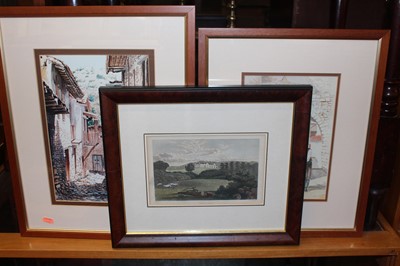Lot 1073 - Assorted pictures and prints, to include...