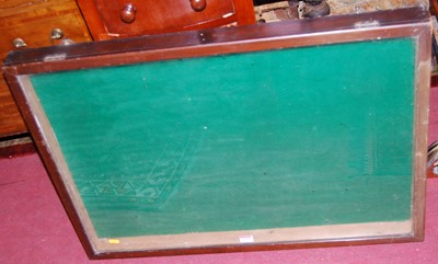 Lot 1253 - An early 20th century stained wood and glazed...