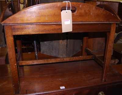 Lot 1255 - A Georgian style mahogany and flush brass low...