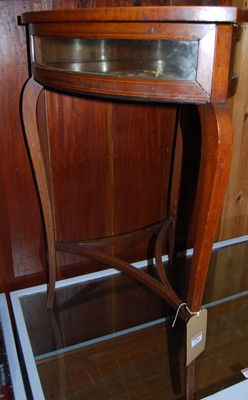 Lot 1266 - An Edwardian mahogany floral satinwood inlaid...