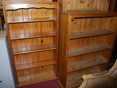 Lot 1274 - A modern pine dwarf freestanding open...