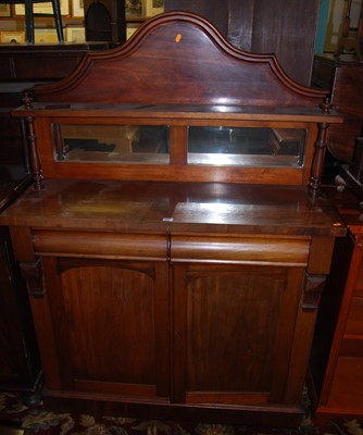 Lot 1292 - A Victorian mahogany chiffonier, having mirror...