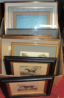 Lot 1089 - Assorted prints, largely being of sporting...