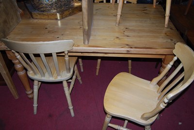 Lot 1302 - A modern pine round cornered farmhouse style...