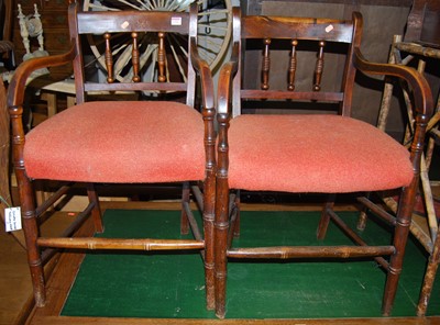 Lot 1326 - A pair of early 20th century fruitwood barback...