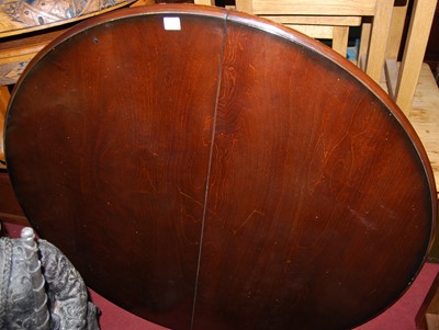 Lot 1336 - A contemporary stained beech circular pedestal...