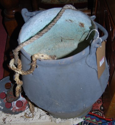 Lot 1353 - An early 20th century painted galvanised metal...
