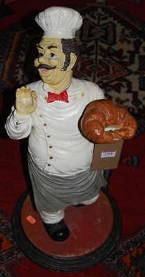 Lot 1354 - A painted fibreglass model of a standing...