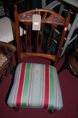 Lot 1372 - Various chairs to include; Edwardian beech...