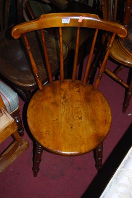 Lot 1374 - A set of four early 20th century elm and beech...