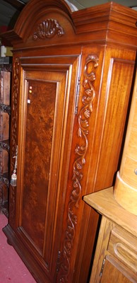 Lot 1418 - A reproduction walnut and figured walnut...
