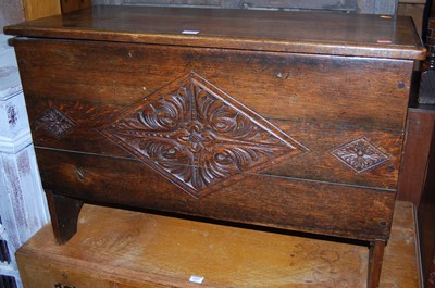 Lot 1420 - An early 20th century floral relief carved...