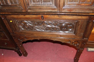 Lot 1424 - A good 19th century Gothic revival relief...
