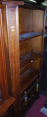 Lot 1432 - A reproduction mahogany freestanding open...