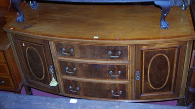 Lot 1442 - A circa 1900 mahogany, flame mahogany,...