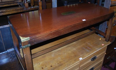 Lot 1454 - A reproduction mahogany and brass mounted...