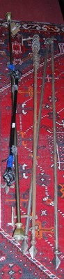 Lot 1460 - A collection of medieval style steel and...
