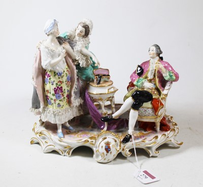 Lot 279 - An early 20th century Dresden porcelain figure...