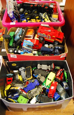 Lot 1510 - Four boxes of mixed modern diecast, to include...