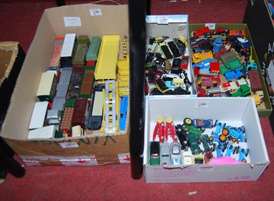 Lot 1513 - Four boxes of mixed diecast vehicles, to...
