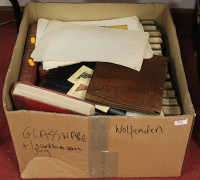 Lot 952 - A box of various books to include; Hutchinsons...