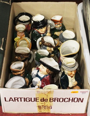 Lot 955 - A box of various ceramic character jugs to...