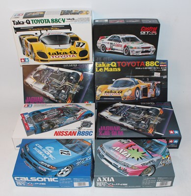 Lot 1211 - Eight various boxed 1/24 scale Tamiya,...