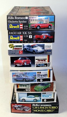Lot 1220 - Eight various boxed 1/24 scale plastic racing...