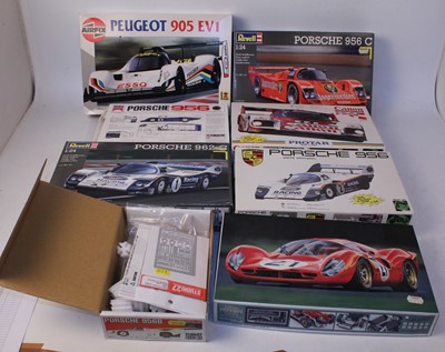 Lot 1230 - Eight various boxed 1/24 scale plastic and...