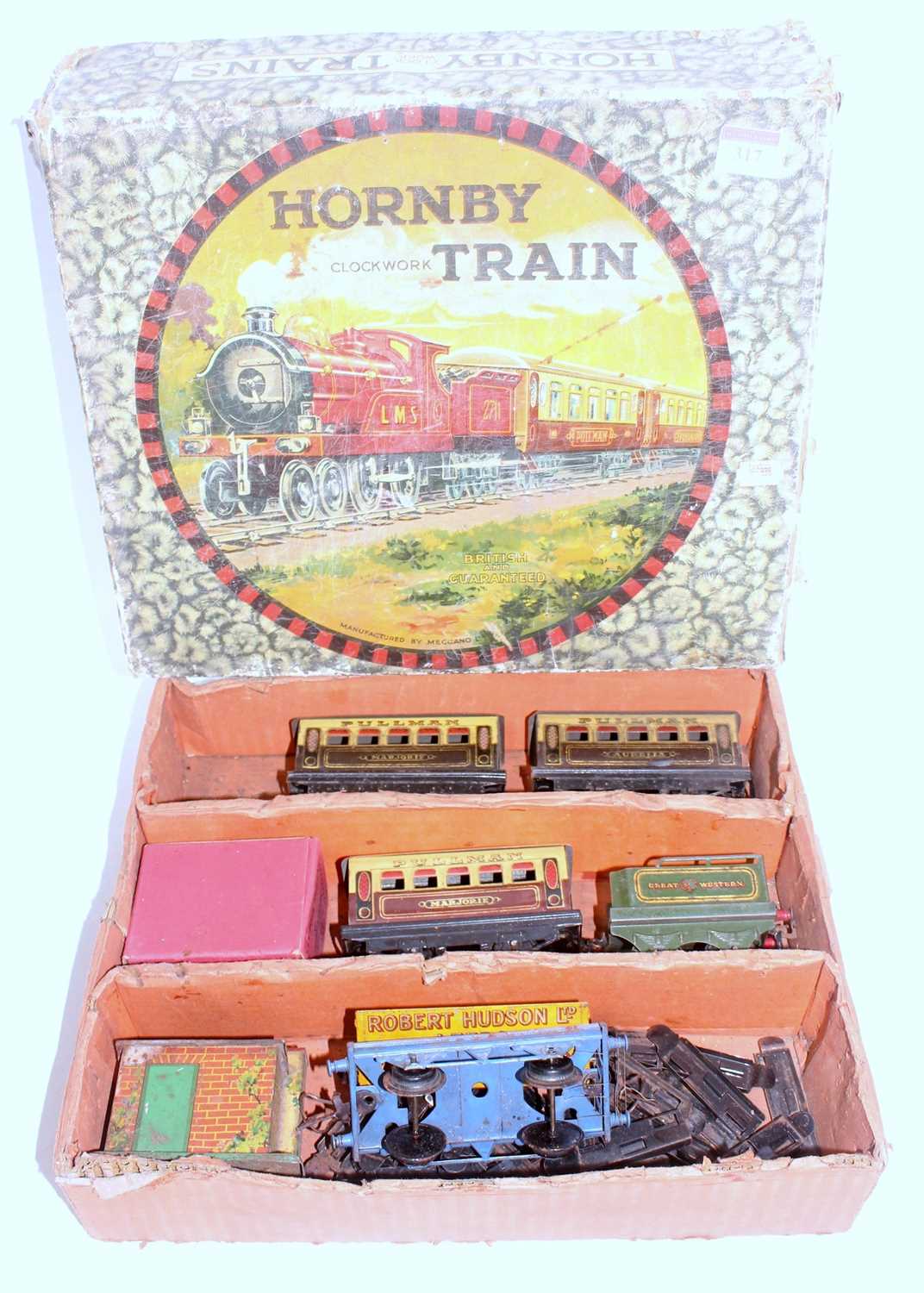 Lot 317 - Hornby No. 0 passenger set box only (F)...