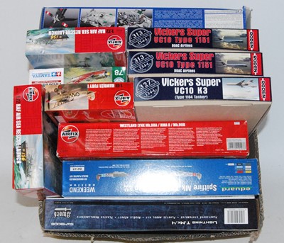 Lot 1243 - 11 boxed mixed scale Airfix, Sword, Eduard and...