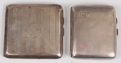 Lot 95 - An Art Deco silver pocket cigarette case, the...