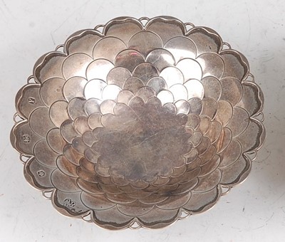 Lot 110 - A 1960s silver circular pedestal bonbon dish,...