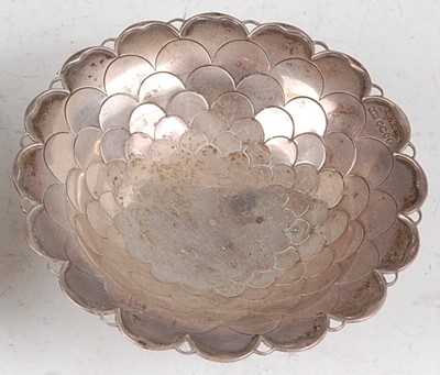 Lot 111 - A 1930s silver circular pedestal bonbon dish,...