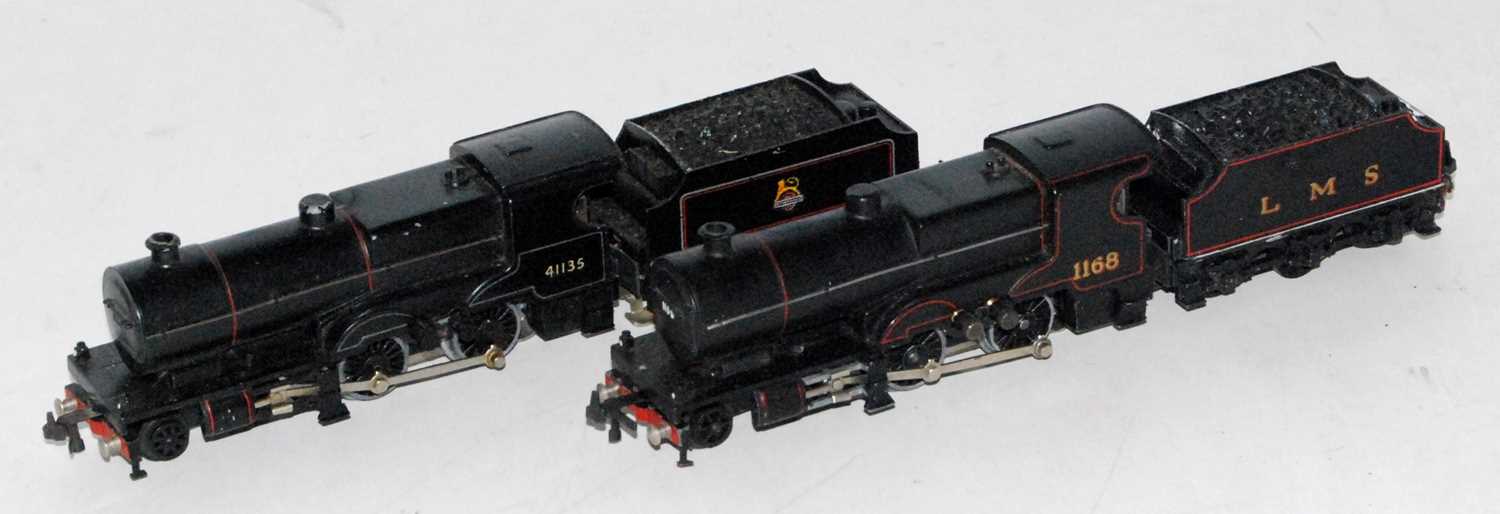Lot 634 - Post-war Trix Twin Railway LMS black compound...