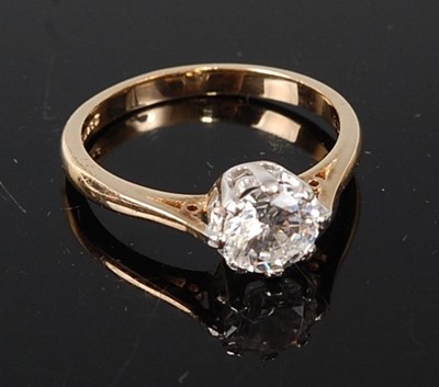 Lot 311 - A 9ct yellow and white gold cubic zirconia...