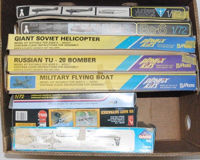 Lot 1264 - Eight various boxed plastic military aircraft...