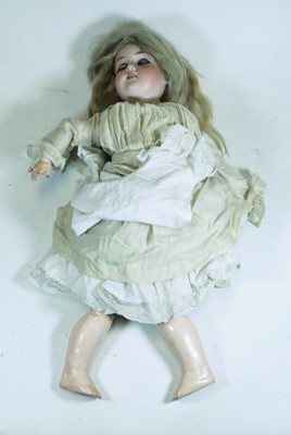Lot 100 - An Armand Marseille bisque head doll, having...